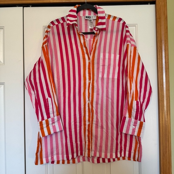 Beach Riot Alexa Top Sunset Stripe Swim Cover Up - Picture 5 of 11